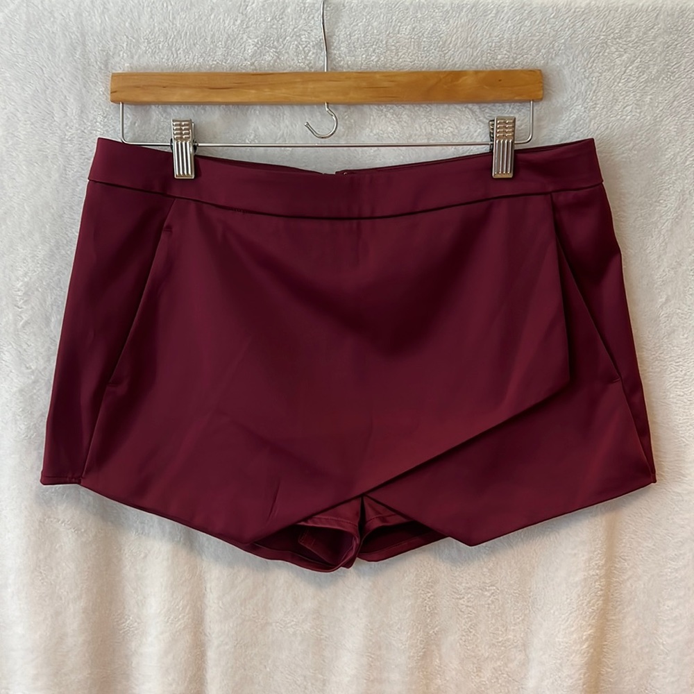 Burgundy Skort